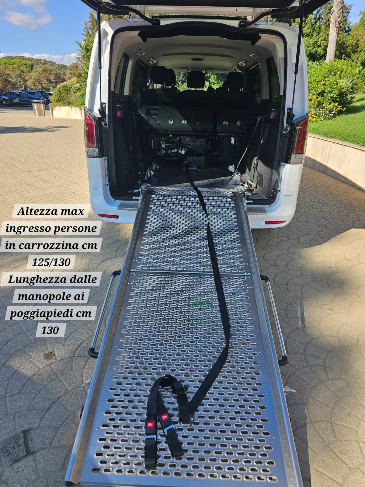 Certified ramp detail on the Mercedes Vito Tourer