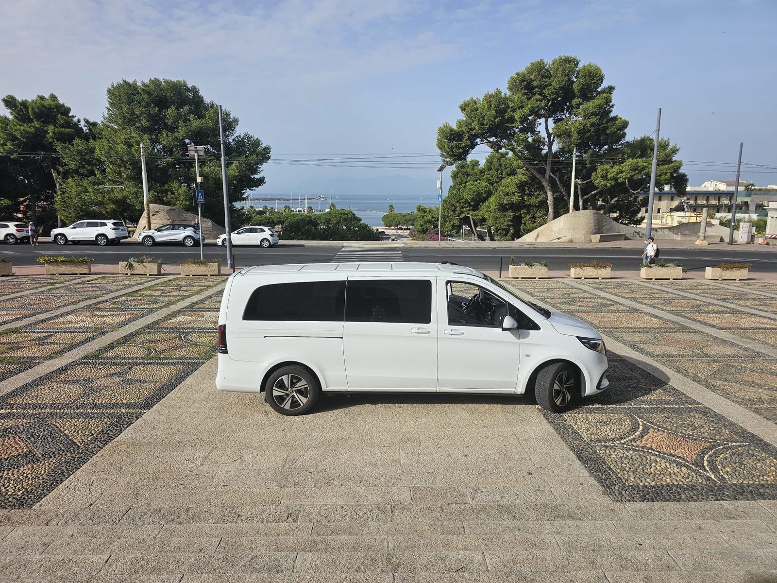 Sardinia Driver Mercedes Vito Tourer on a Sardinian country road