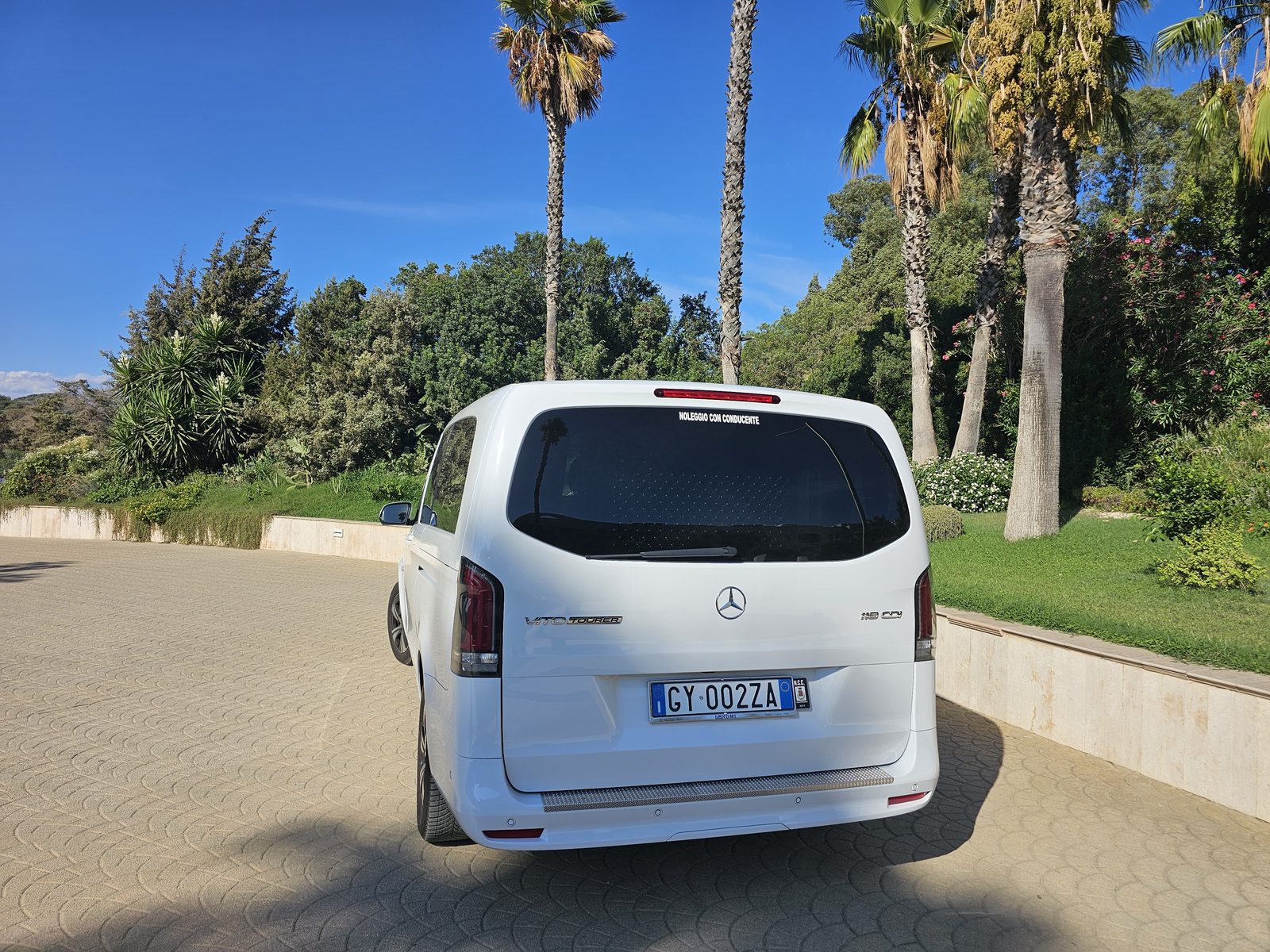 Vito Tourer rear view at the Pullman Timi Ama, Villasimius